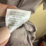 Garnet Hill  Gray‎ Lace Sleeve Dolman Top Womens Size LG Organic Cotton Blend Photo 5