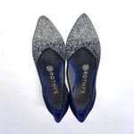 Rothy's Retired Limited Edition Slate Sparkly Metallic The Point Flats Size 7 Photo 1