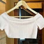 Missguided NWT  Blush Pink Ribbed Crop Top Size 6 Photo 0