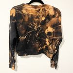 Gypsy Warrior  Size Small Black Tie Dye Rose Moon Space Graphic Crewneck Sweatshi Photo 4