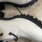 Juicy Couture White Combat Boots Gold Logo Lace Up Buckle Lug Sole Womens Sz 7 Photo 6