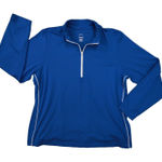 J.Jill Fit Performance Blue Long Sleeve Quarter Zip Pullover Shirt size XL NWT Photo 0