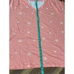 Sonoma  the everyday tee bright coral with floral pattern size 4X Photo 6
