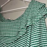 Cato  plus size 14/16W Cape Town jelly bean blouse green and white checkered nwt Photo 5