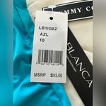 La Blanca Blue Swim Coverup with Single Shoulder Design Photo 6