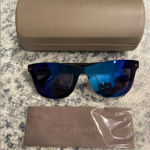 BCBGMAXAZRIA New  Sunglasses Black Blue Lenses Photo 0