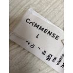 Commense Cream White Pearl Open Front Long Sleeve Knit Cardigan Sweater Top Sz L Size L Photo 3