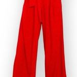Flying Tomato Women’s Red Belted Wide Leg Pants Size S Photo 0