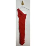 House Of CB  Valentina Asymmetric Cutout One-Shoulder Midi Dress Scarlet X-Small Photo 5