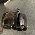 Bebe  Quartz Cuff Watch Black with Silver Crystals New with Pouch Photo 8