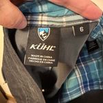 Kuhl Corduroy Streamline Skirt Size 6 Short Above Knee Mini Gray Snap Front Photo 1