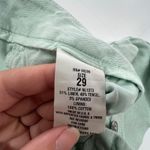 Level 99 Shorts Womens 29 Green Cassandra Linen Blend Casual Summer Pockets Photo 4