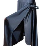 Halara  Women’s Black Zip Front Skort Sports Dress with Tie Wrap & Open Back Sz M Photo 8