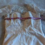 Light pink chiffon short sleeveMother of the Bride dress sequins appliqué size 6 Photo 7