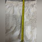 POL Crochet Boho Beachy Pull On Cream Floral Wide Leg Pants One Size Photo 7