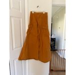 Vintage Roosert 70s Flare Orange/Rust Brown Cargo Pocket Flares Size 24 Photo 4