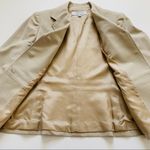 Tahari ASL Blazer Jacket Khaki Cream Tan Button Front Professional Blazer Size 8 Photo 6