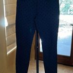 J.Crew  Black Swiss Dot Jeggings Skinny Dress Pants Size 2 The Gigi Pant Photo 0