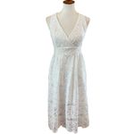 Maje White Lace Crochet Midi Dress Coastal Cowgirl Wedding Yacht Wife Boho Bride Photo 2