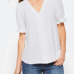 West Kei  White Camryn Clip Dot Top Photo 0