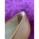 Tod's Leather Kitten Heel Shoe Loafer Pump Size 9.5 Low Heel Camel COMFORTABLE Photo 4