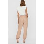 VERO MODA  White Padded Shoulder Sleeveless Crew Neck Tee Top Women Size XS NWT Photo 1