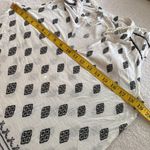 Lucky Brand blouse sleeveless w/cut outs tie front neckline medallion print Sz S Photo 5