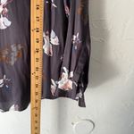Banana Republic Women's Floral Print Button Down Shirt Career Dark Romantic M Photo 8