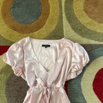 EXPRESS Y2K Style Vintage Satin Light Pink Babydoll Top Short Sleeve Size Large Photo 1
