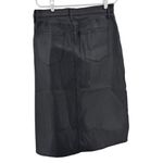 a.n.a  Black High-Rise coated denim Midi Skirt casual modest 12 fall neutral Photo 1