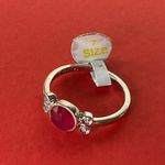 Bomb Party RBP3718 “Capture Your Heart” Genuine Quartz on Rhodium Sz 7 Ring NWOT Photo 3