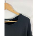 Athleta Modal Blend Side Slit Pullover Sweatshirt Black Size Small Photo 1