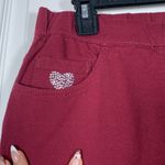 Quacker Factory Dream Jeannes by Quaker Factory Maroon Pull On Pants Size Med EUC #DS-1667 Photo 2