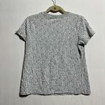 Michael Kors  T-Shirt Women's Small Gray Cotton Graphic Print Peace Love Pullover Photo 2