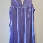 Vanity Fair Vintage  Negligee Night Gown Medium M Blue Photo 0