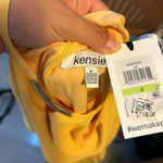 NWT Kenzie Yellow High Neck Ruffle Midi Dress Size 4 Photo 3