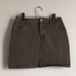 Forever 21 Green Denim Mini Skirt Photo 3
