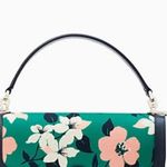 Kate Spade Authentic  Leather/Floral canvas turnlock flap Crosby/Sarchel 2 straps Photo 12