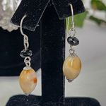 Unique Religious Metal Charm Necklace Earrings Set Silver Photo 5