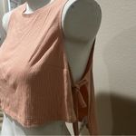 Lovers + Friends  tan tied crop top Photo 2
