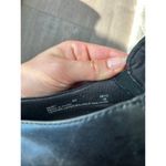 Clarks black leather comfy work shoes size 9W with small heel Photo 4