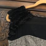 BCBGeneration BCBG gathered satin chiffon chevron herringbone tweed dress 8 Photo 1