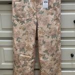 Mango NWT  Peach and Green Patterned jeans Photo 0