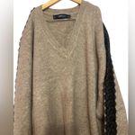 ZARA knit Sweater with Contrasting Lace Photo 1