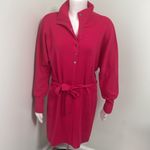 Anthropologie  Daily Practice Polo Knit Mini Tunic Dress Hot Pink Small NEW Photo 5