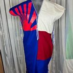 Torrid top rising sun red white blue fringe Photo 0