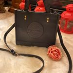 Coach Black Leather Small Crossbody Purse Photo 0