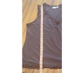 Cato Lace Trimmed Brown Layering Cami V-Neck Size 18/20W Y2K Career Night Out Photo 6