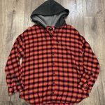 BDG Urban Outfitters Womens Pink Plaid Hooded Soft Flannel Casual Shirt Small Photo 0