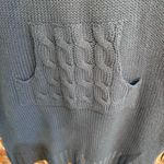 Derek Heart  plus womens cowl neck short sleeve cable knit sweater dress blue 3X Photo 1